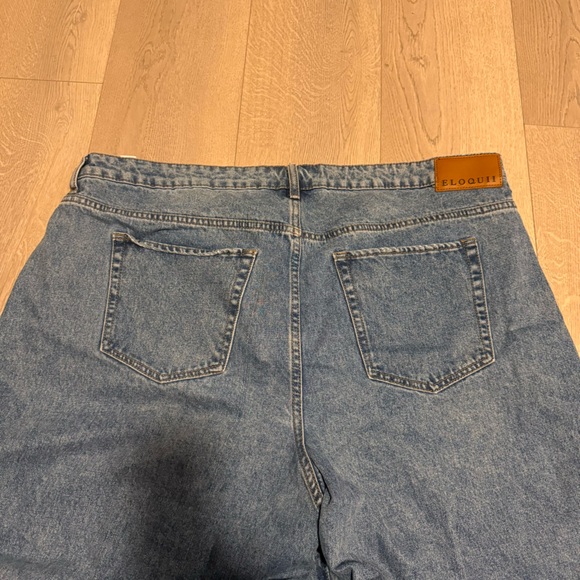 Eloquii Wide-Leg Jeans Sz 18 Like New - Picture 3 of 3